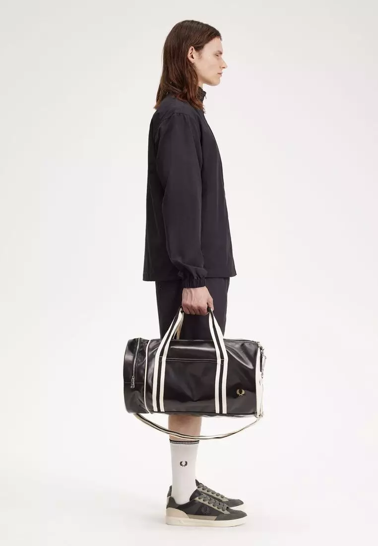 Fred perry saffiano barrel bag on sale