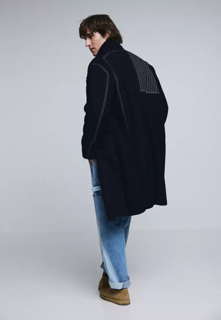 Long striped coat