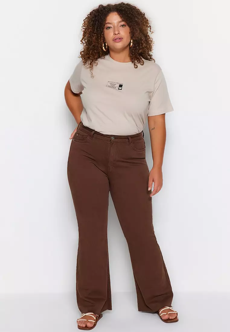 Cut-Out Spanish Fit Denim Jeans