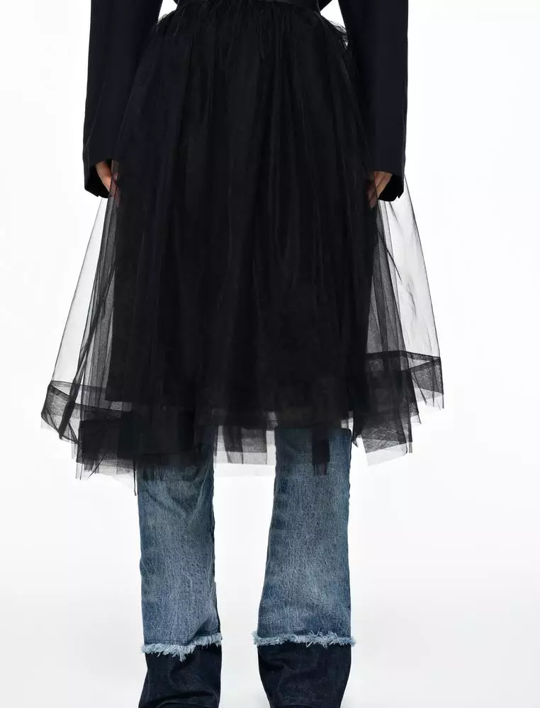 Midi waist skirt