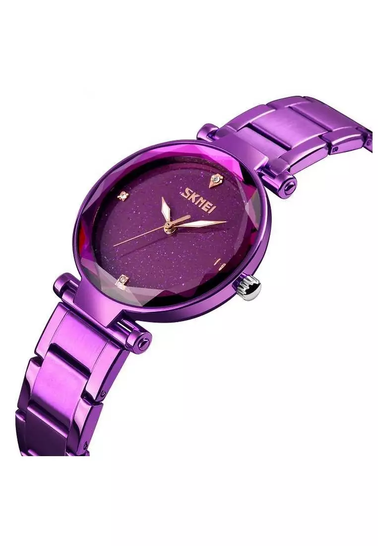Jam Tangan Kasual Analog Wanita Waterproof 30m Strap Tali Material Stainless Steel MM80 ORIGINAL