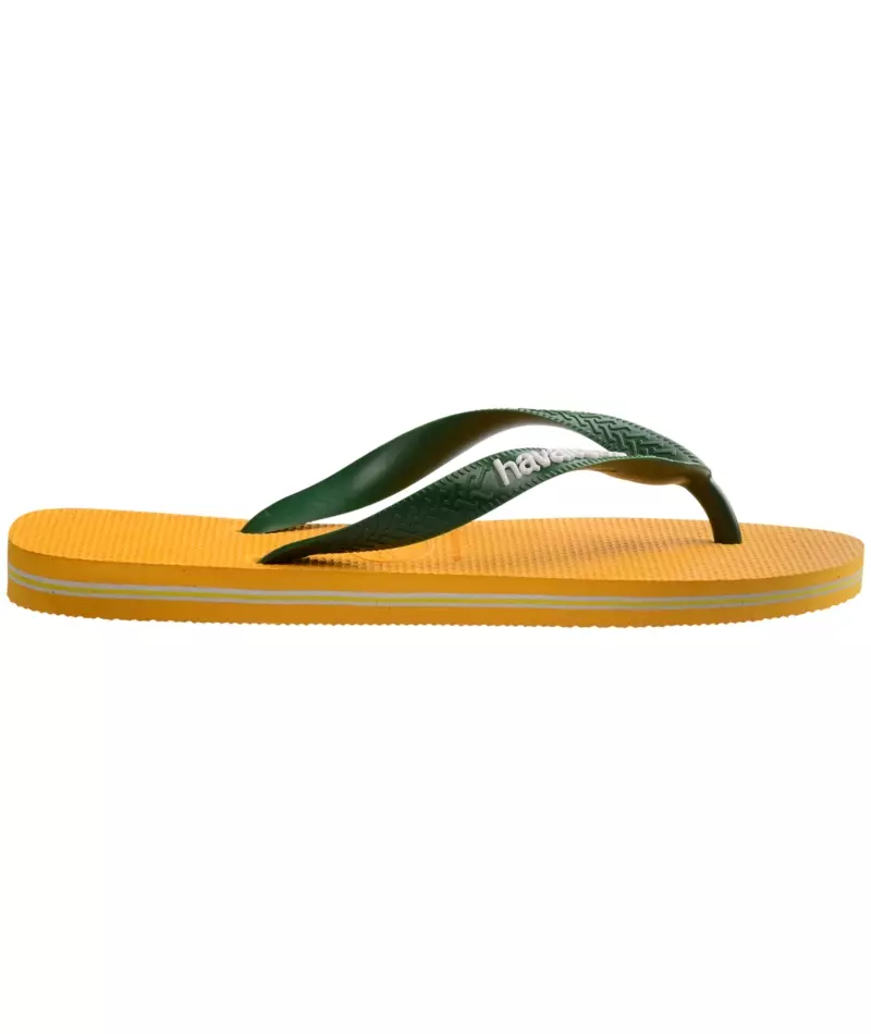 Havaianas Brasil Logo 1740-Pop Yellow - Sandal Pria