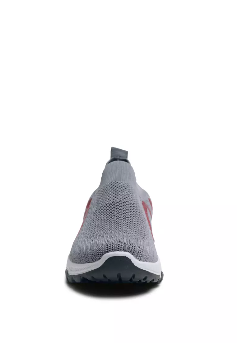 Grey Knitted Seamless Trainers
