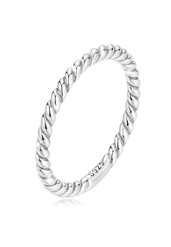 925 Signature silver 925 SIGNATURE Solid 925 Signature Silver Twisted Tight Rope Ring 575E5AC77F5B0EGS_1
