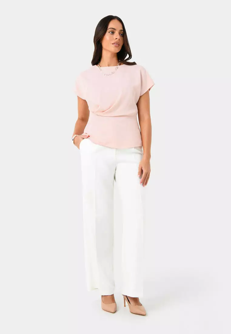 Bonnie Gathered Peplum Top