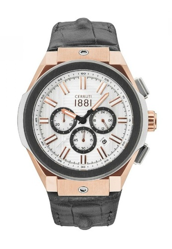 Buy Cerruti 1881 Cerruti 1881 Men Ruscello Rose Gold Grey Leather Chronograph Watch Ctcra163sru04gy Online Zalora Malaysia