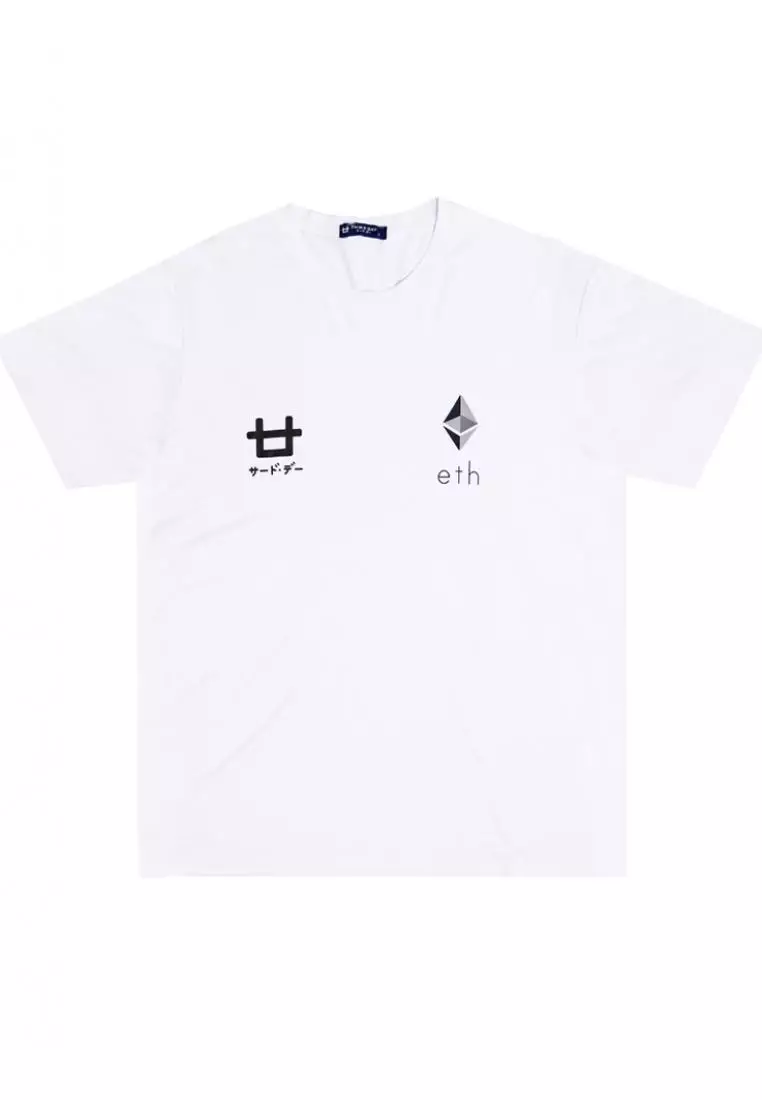 MTI61 Kaos T-Shirt Pria Instacool Thirdday X Ethereum Putih