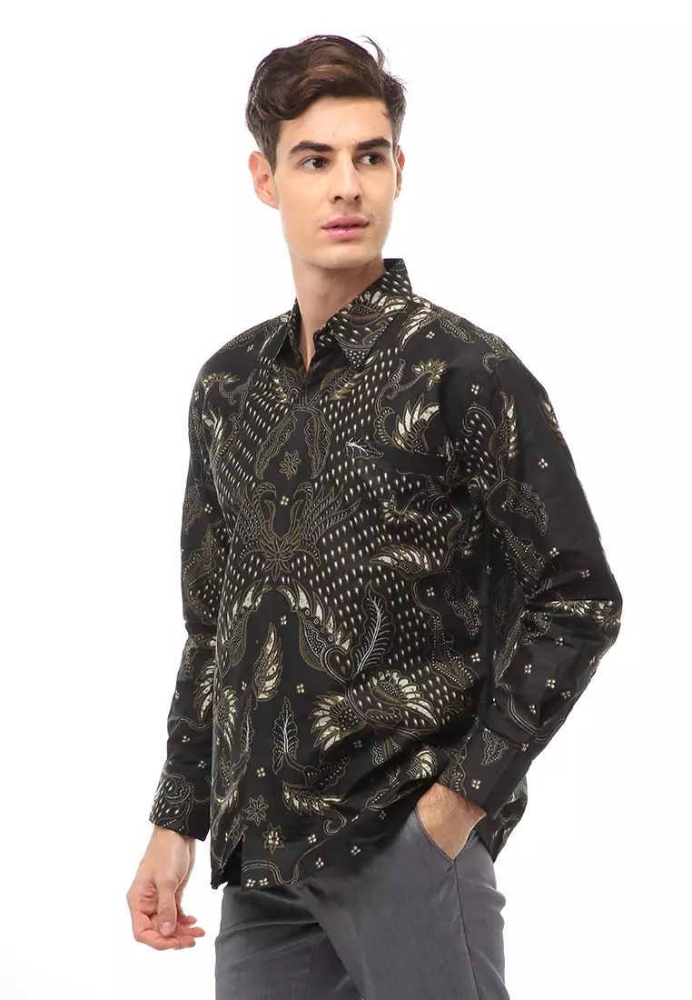 Kendrick Atasan Formal Kemeja Batik Pria Arieswara Long Sleeve Material Cotton ORIGINAL