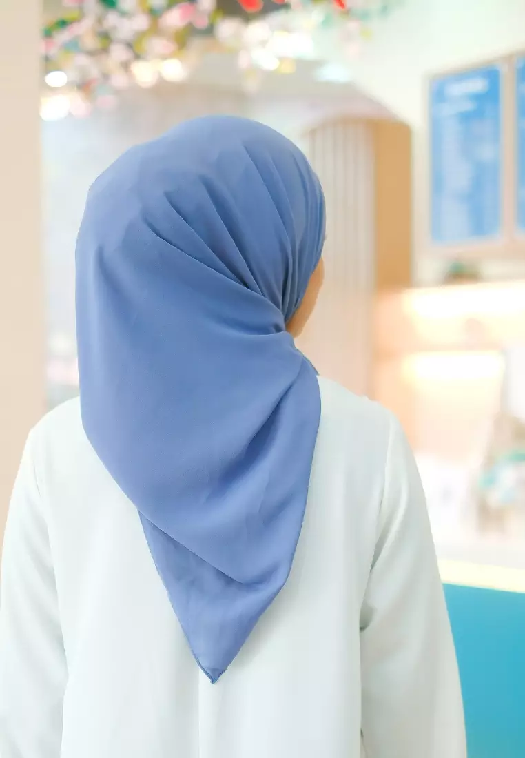 Hijab S4 Azzura Embroidery Soft Denim