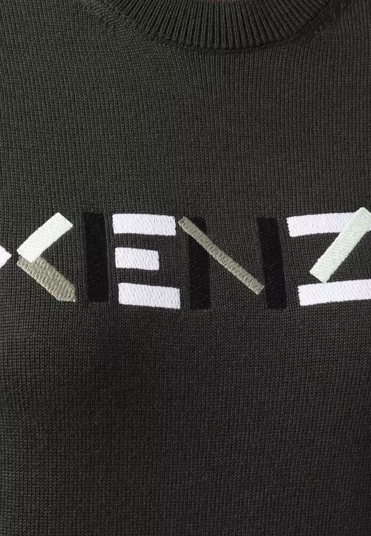 Logo Embroidered 針織毛衣(灰色)