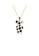 Glamorousky silver 925 Sterling Silver Plated Gold Simple Cute Black and White Checkerboard Bear Pendant with Necklace 973CCAC44B67F9GS_1