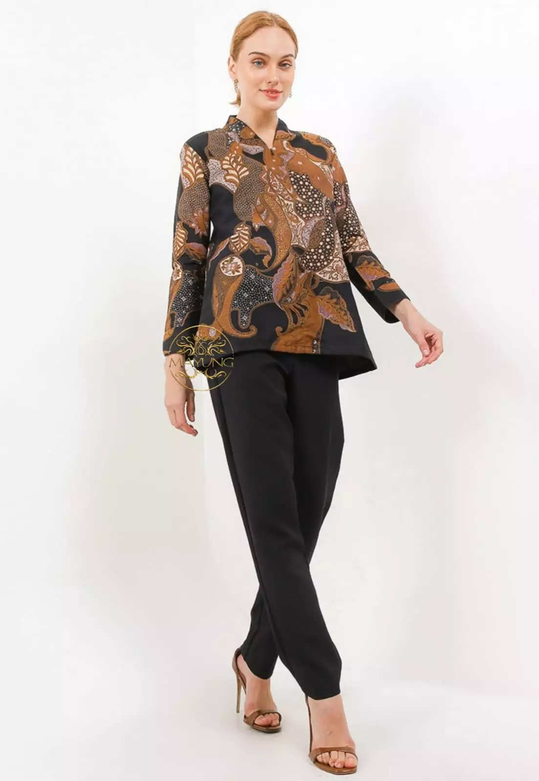 Blouse Batik Laurendra Item Premium Slimfit Elegant
