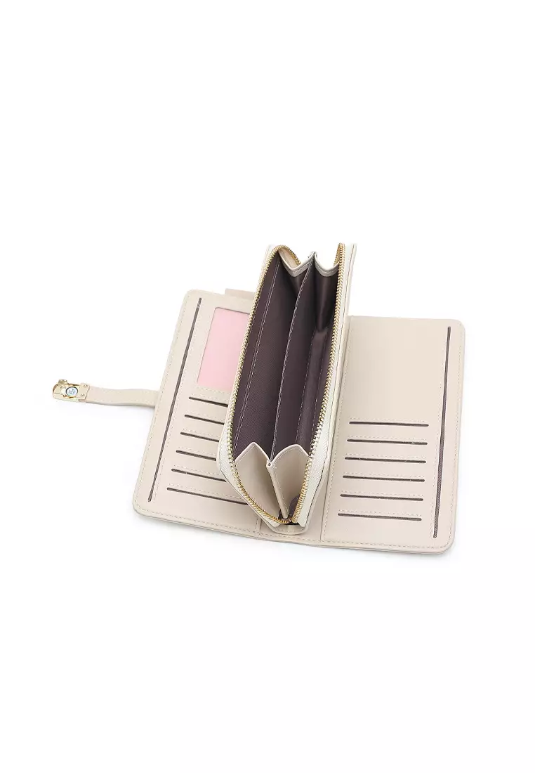 Women's Long Purse / Wallet - Beige