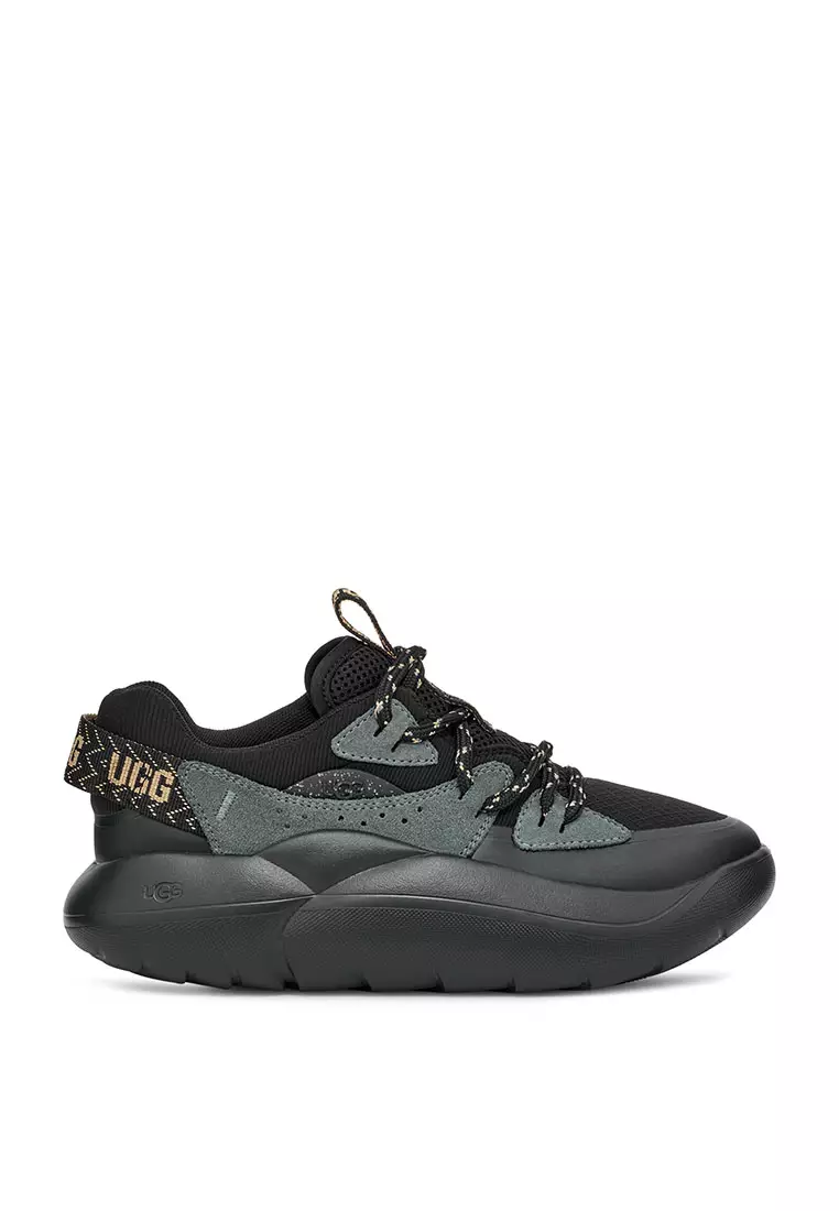 Buy UGG Women's La Alto Lace Outdoor Sneaker - Black-Rainstorm
