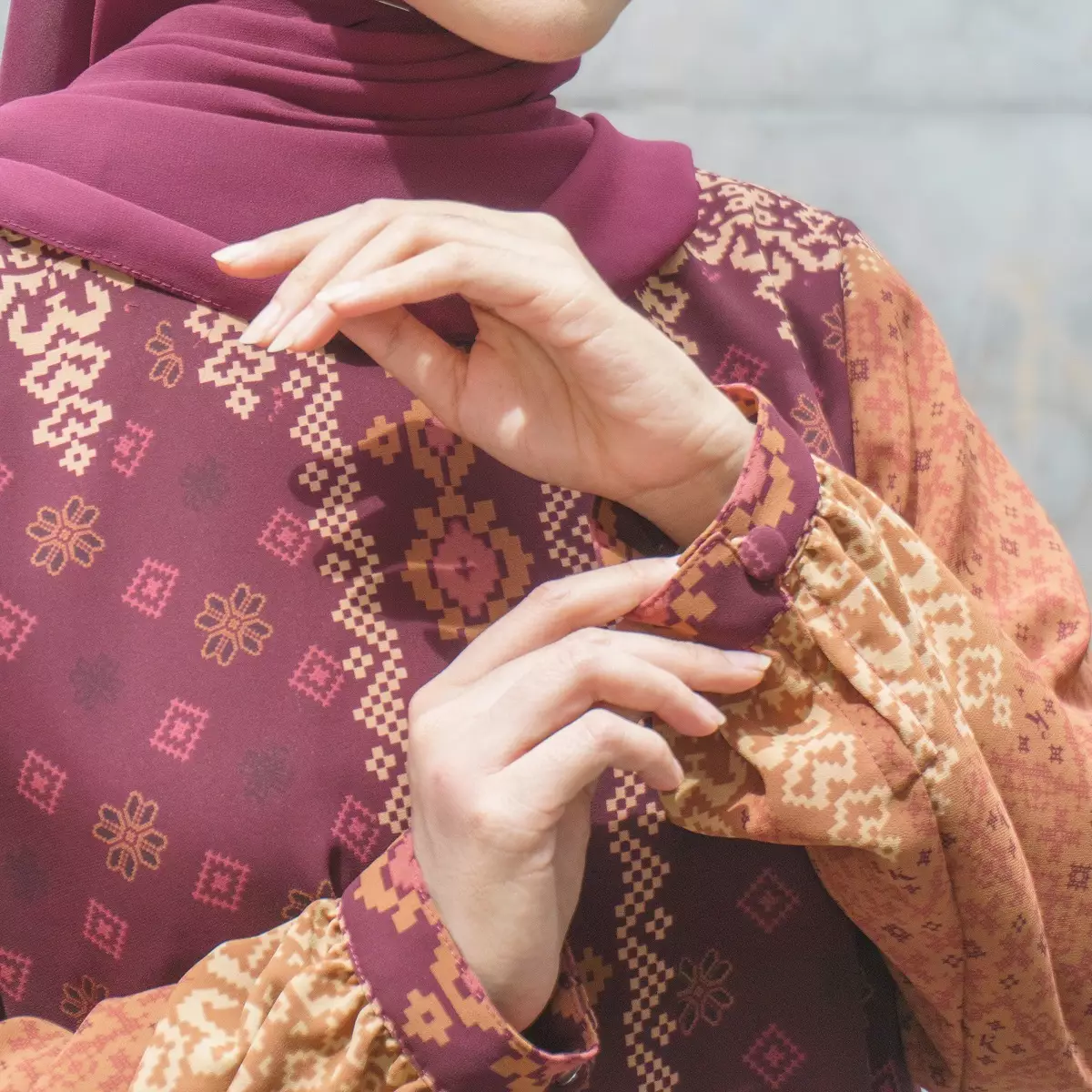 EPC Tunik Kinaya - Maroon - Imprint Collection