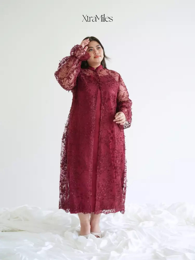 xtramiles Ladies dress rochelle dress maroon