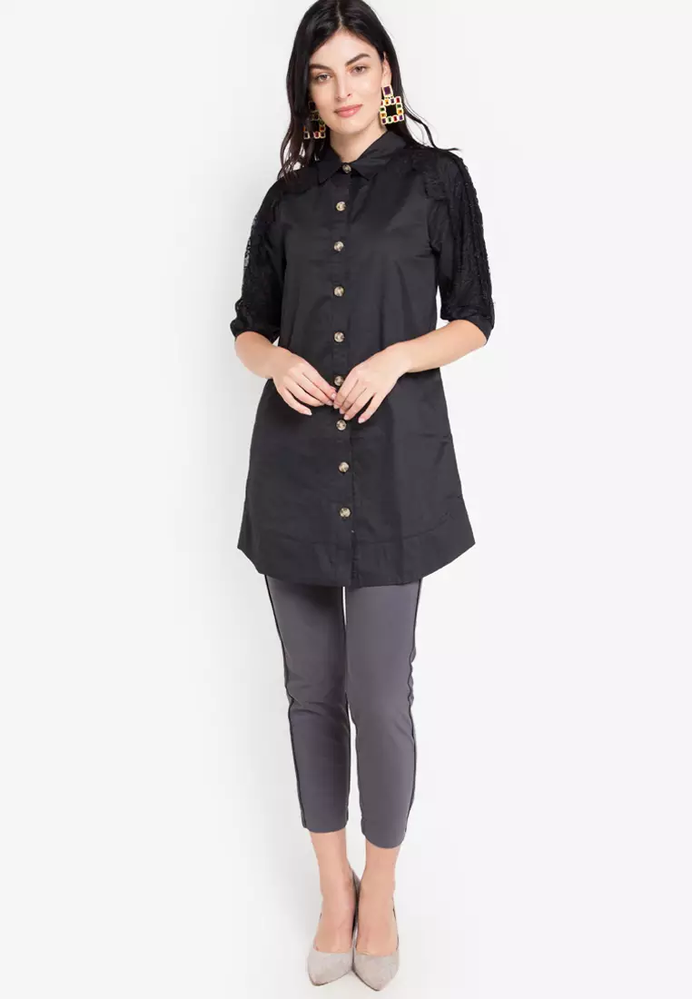 Stretch Straight Jogger Leg Pants