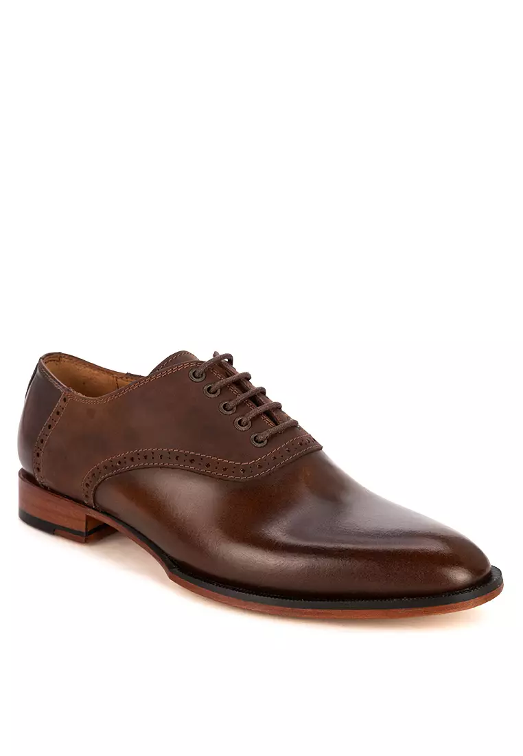 Discount on Bristol Shoes  shoes - SKU: Barlett Brown Oxford Shoes