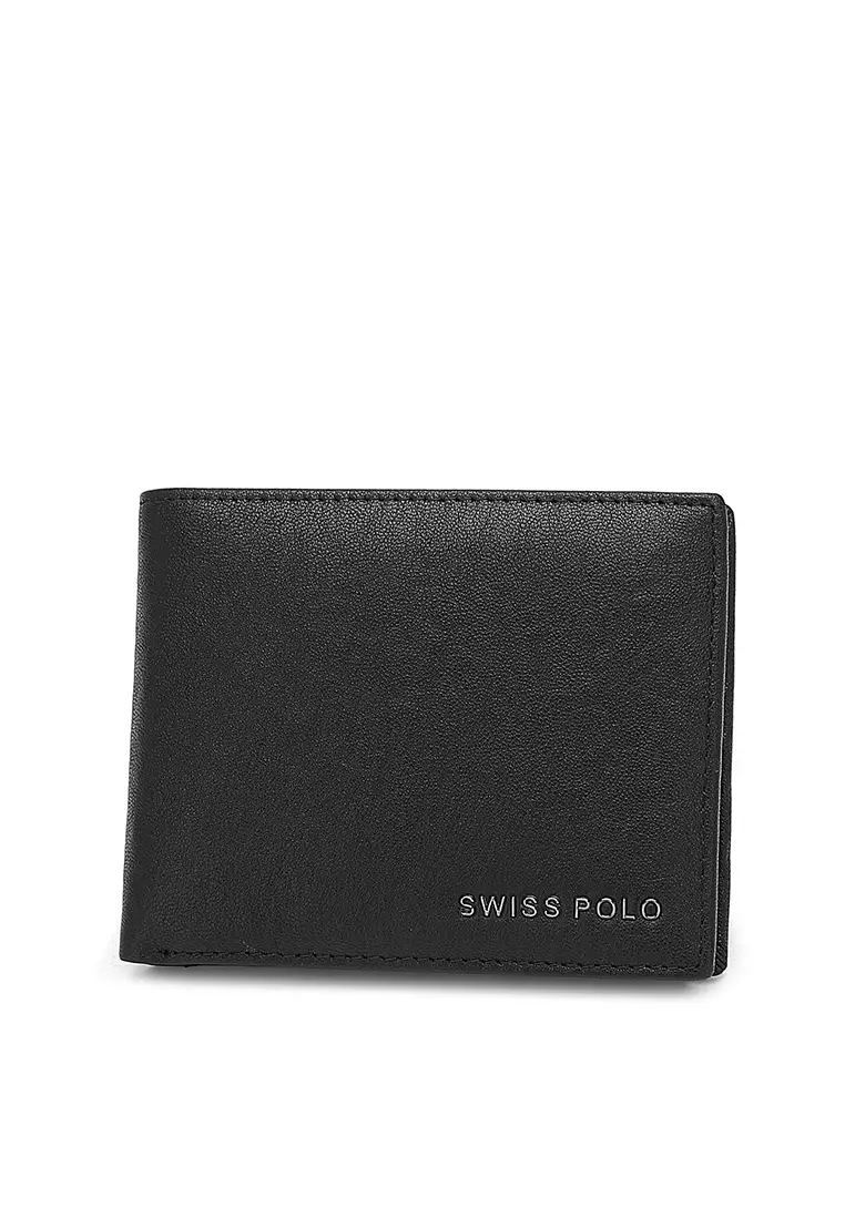 Men's Genuine Leather RFID Blocking Fortune Wallet - Black