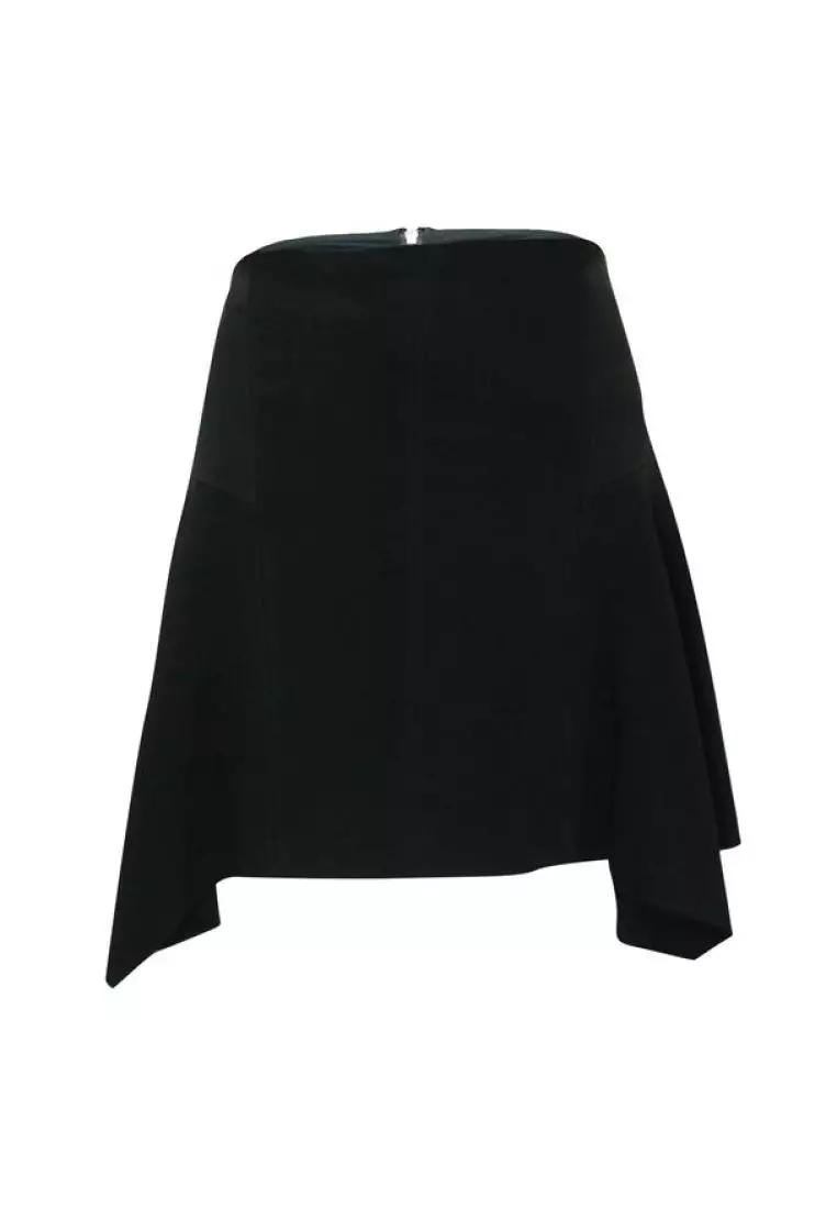 Black skirt with hot sale zipper in the back