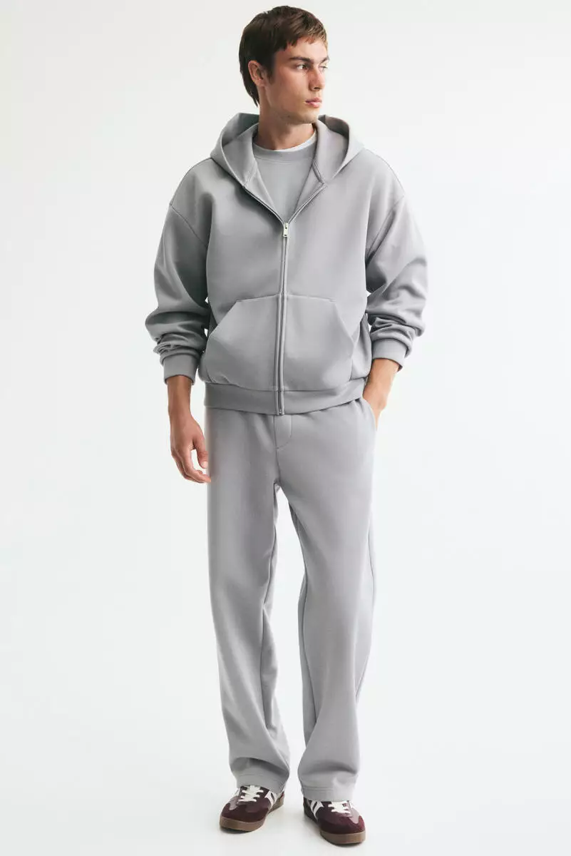 Oversized Fit Interlock Zip-through hoodie