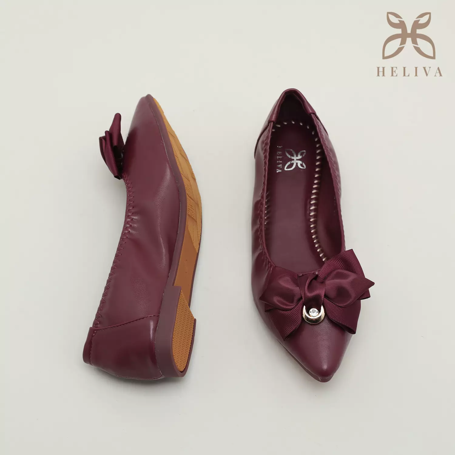 Heliva Natalie Flat Shoes Bow Foldable