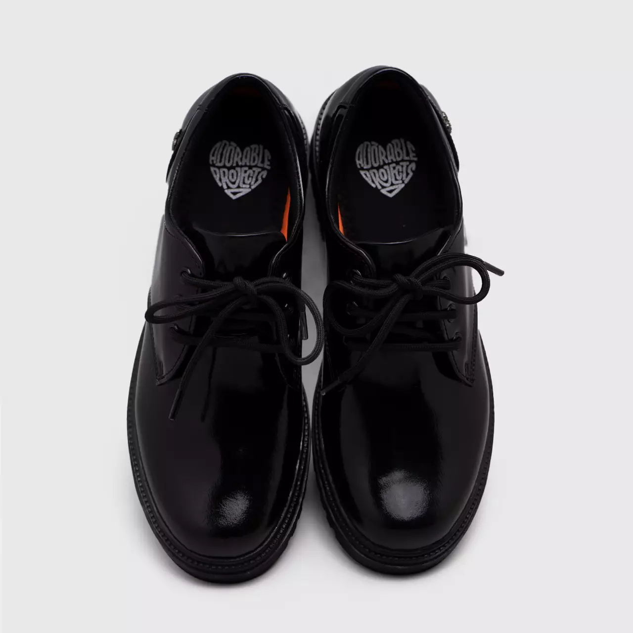 Vailey Oxford Genuine Leather Black Glossy