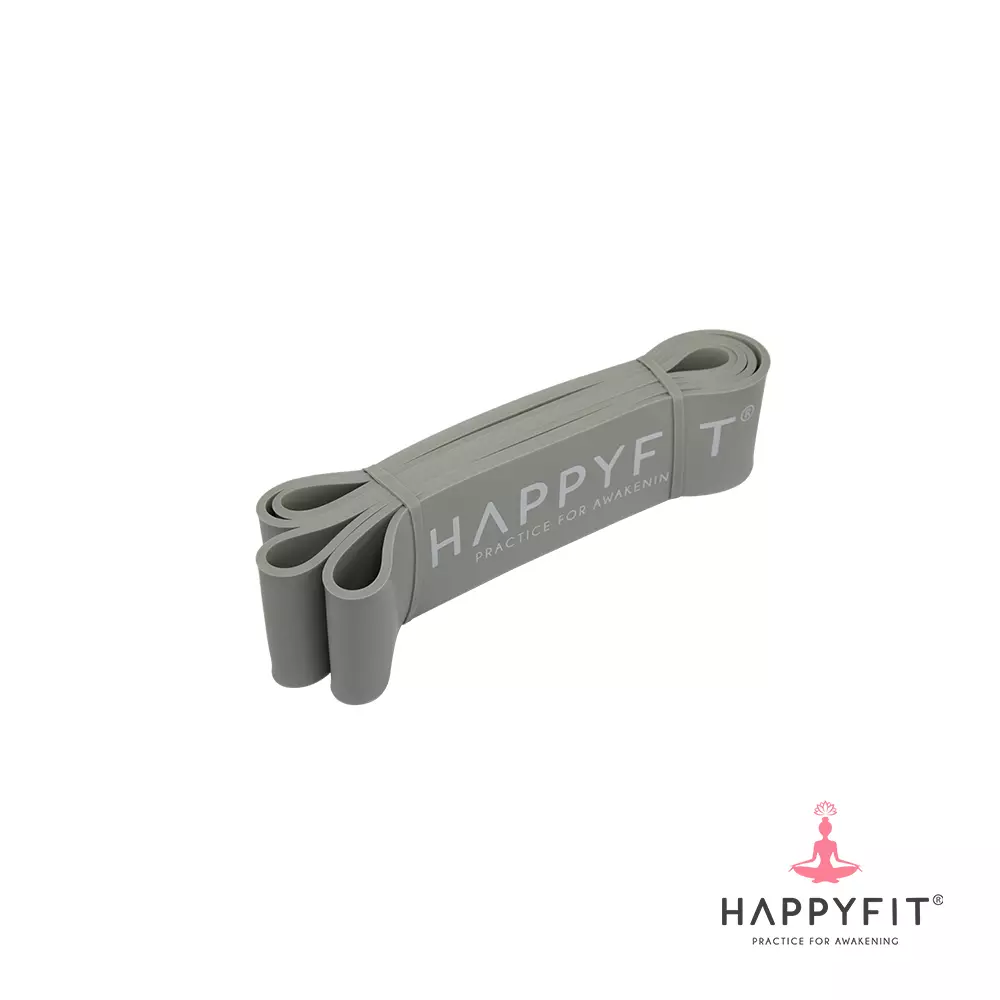 HAPPYFIT RESISTANCE FULL BODY POWER BAND 6.4 CM - GREY