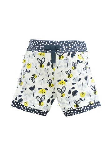 Curiosity Fashion white Curiosity Busy Bee Shorts for Girls with UV Protection F52DAKA0F134D4GS_1
