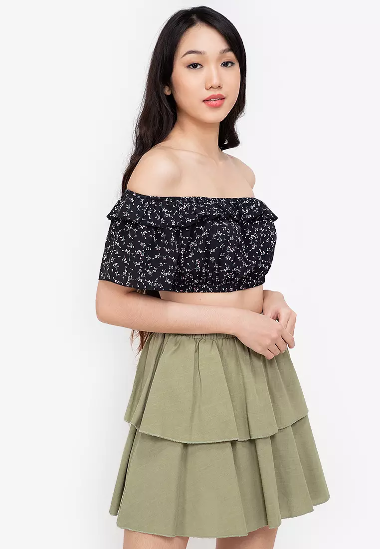 Frill off the sales shoulder top