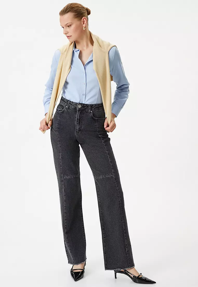 Nora High Waist Panel Jeans