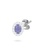 Aquae Jewels white Earrings Princess 18K Gold and Diamonds with Ruby - Emerald - Sapphire - White Gold,Sapphire EB19FAC9C61CB0GS_3