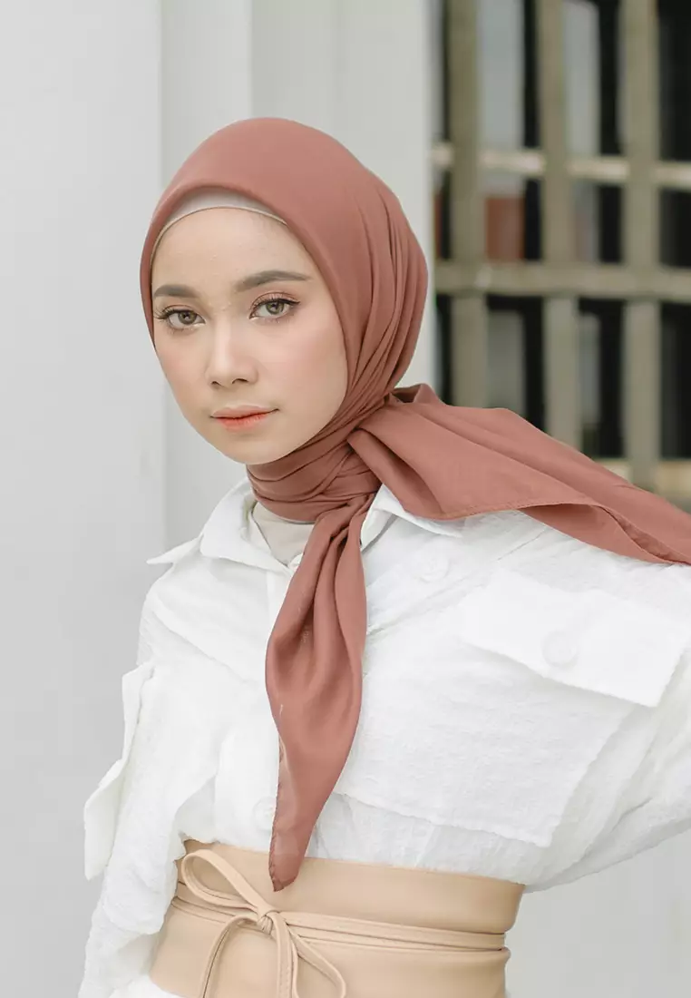 Sheena Voal Square Brown Sugar