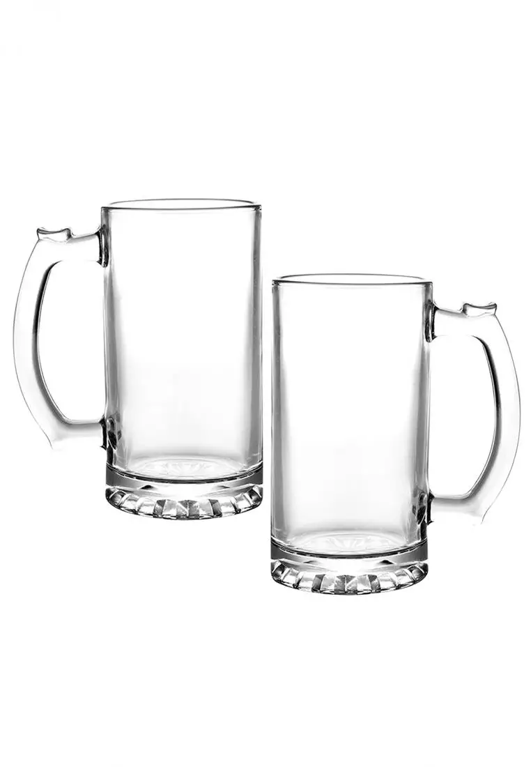 Heavy base 300ml clear cheap glass beer mugs for sale