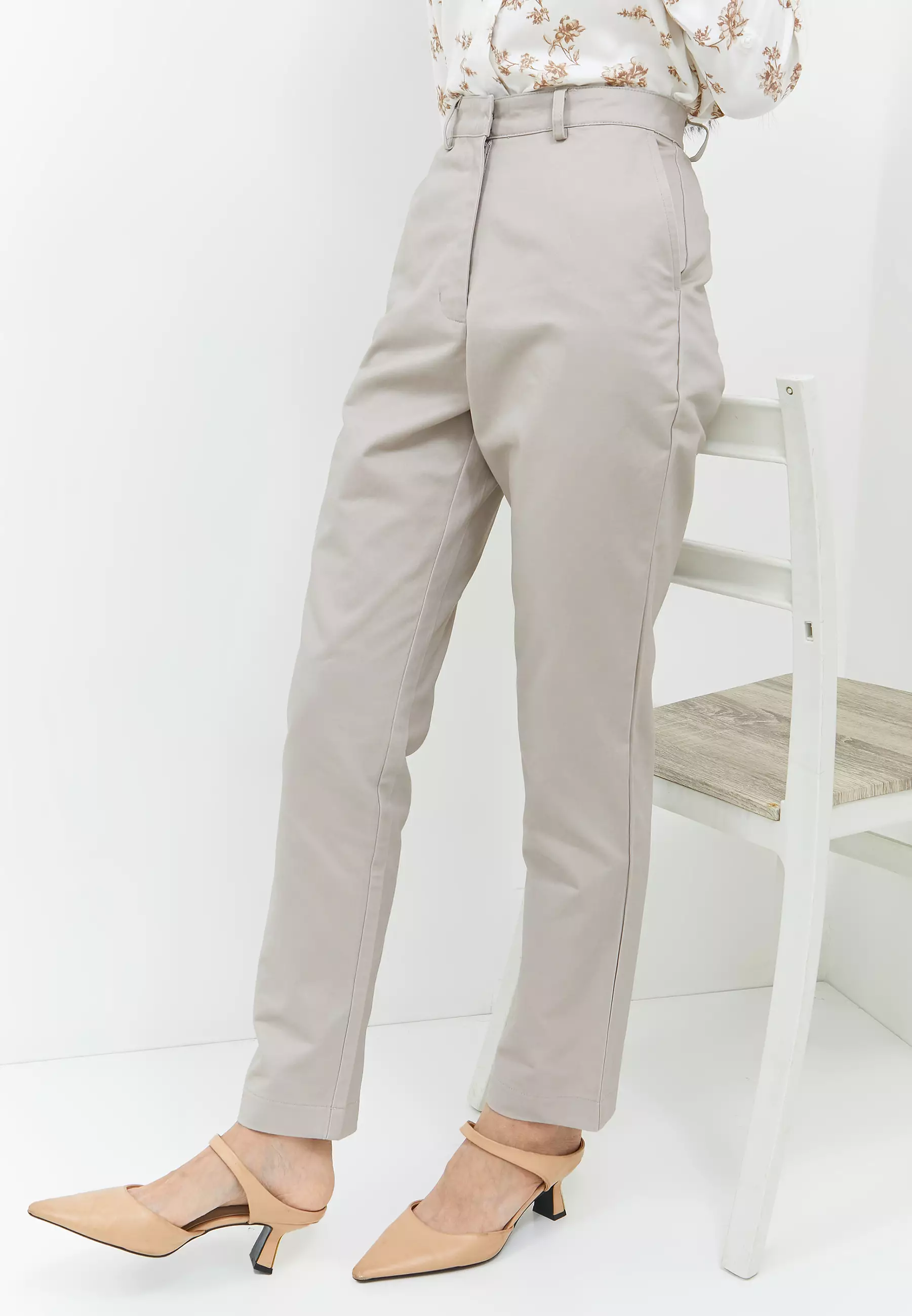 Chinos Pants Light Grey | G.3014
