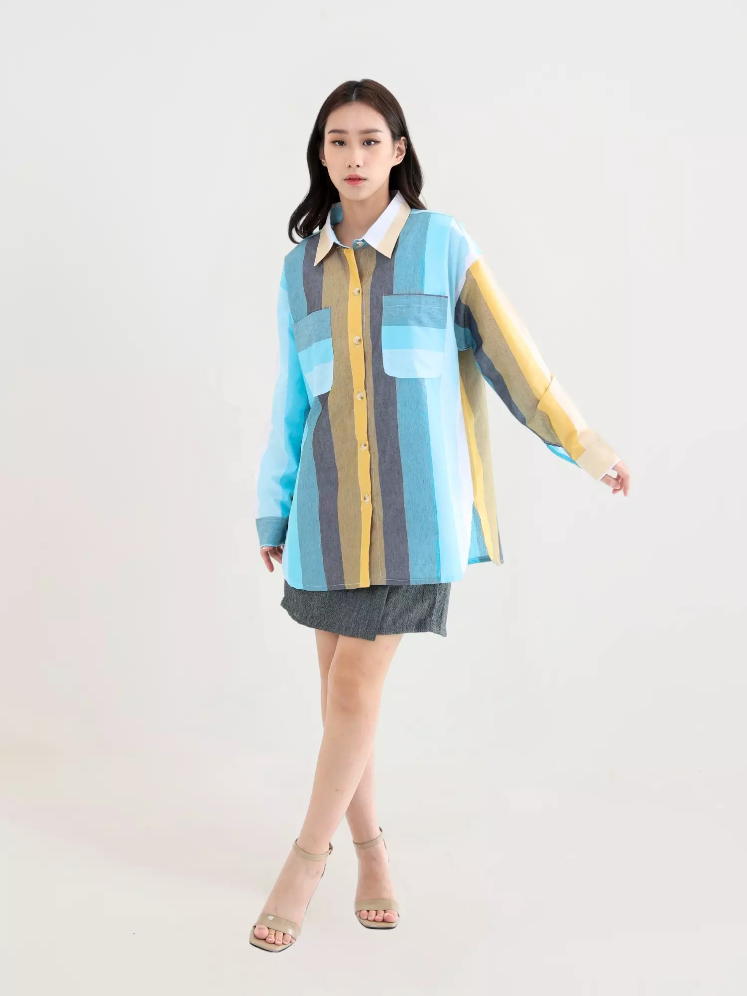 Paige Shirts Yellow Blue