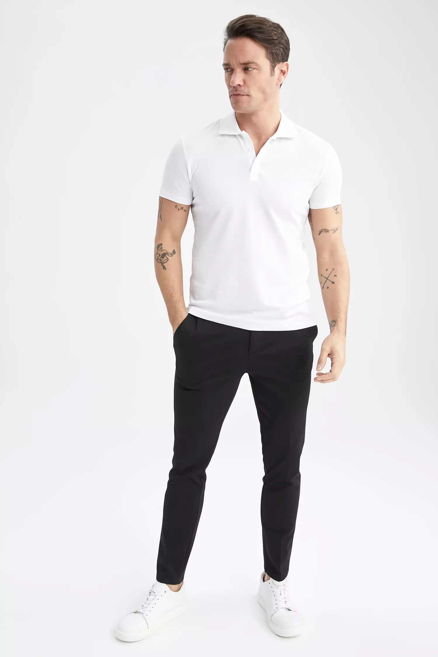 Buy DeFacto Slim Fit Short Sleeve Polo T-Shirt 2024 Online