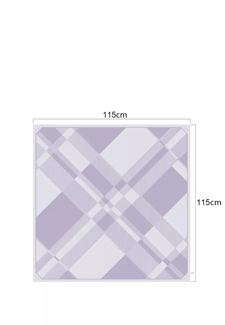 Light Purple CR Candy Check Scarf