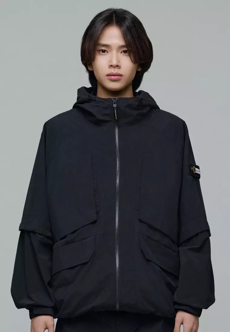 Men's NRN Pocket Hooded Utility Jacket