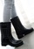 Twenty Eight Shoes black VANSA Stylish Mid Rain Boots VSW-R808 08431SH3CE9361GS_4