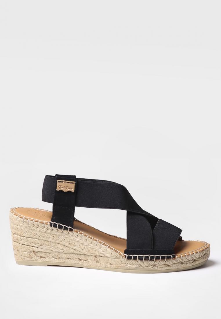 TONI PONS TINA SANDAL TEXTILE BLACK