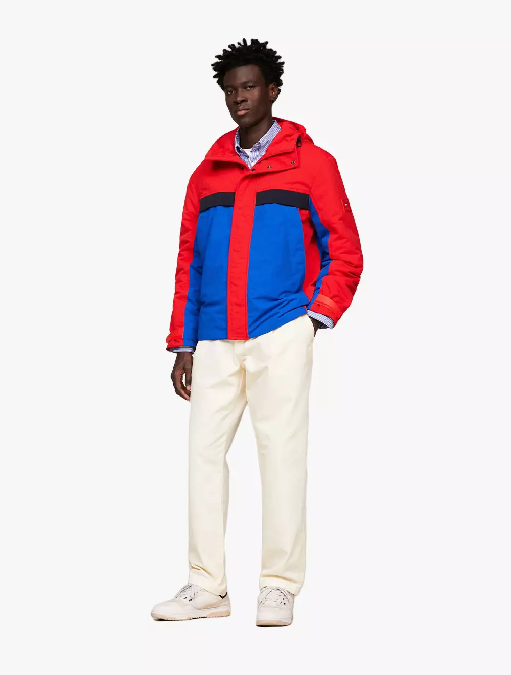 Tommy hilfiger colour 2025 block jacket