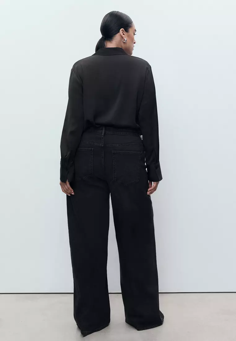 High-Waisted Wide-Leg Jeans