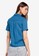 ZALORA green Short Sleeves Blouse With Contrasting Buttons 49BFCAA3203E96GS_2