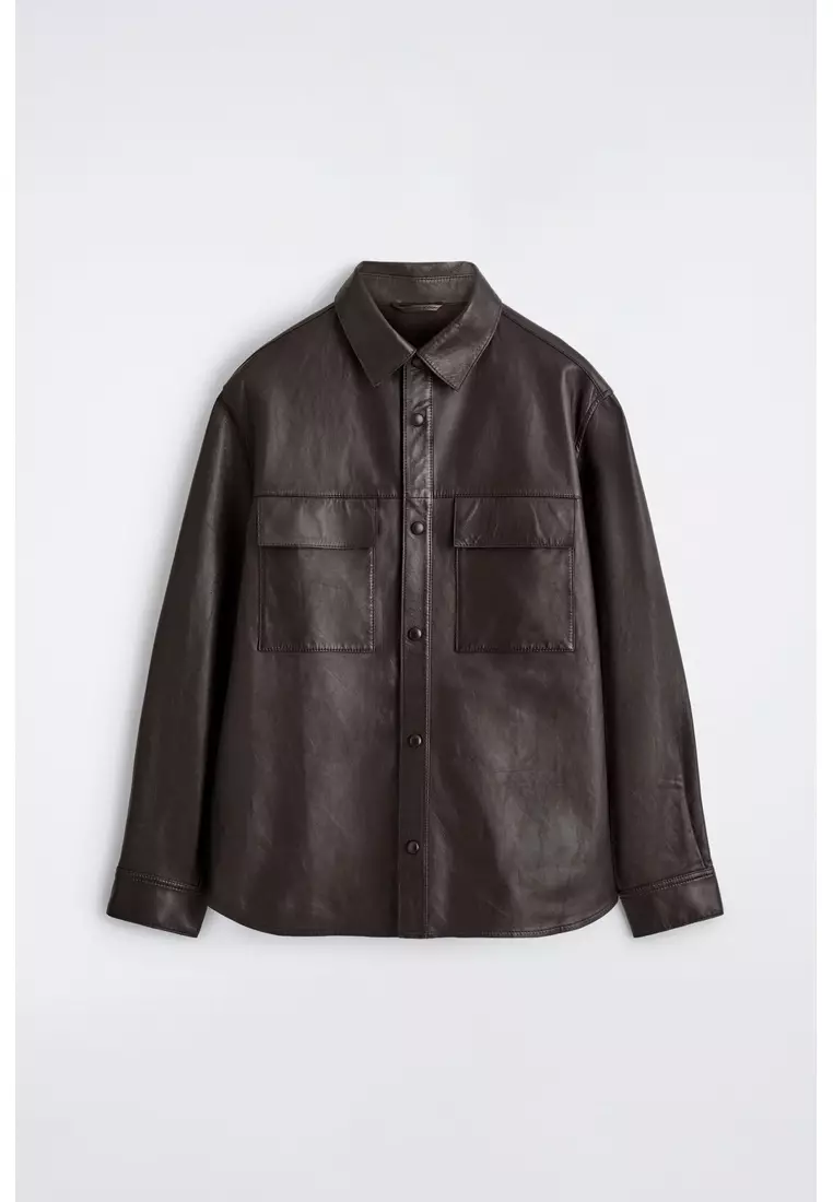 Buy COS LEATHER OVERSHIRT 2026 Online | ZALORA Philippines