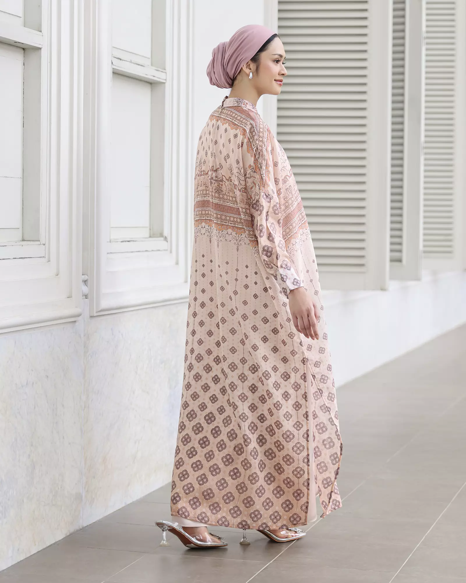 Geulis.id SERADIA KAFTAN SET / KAFTAN WANITA / BAJU LEBARAN - DUSTYPEACH