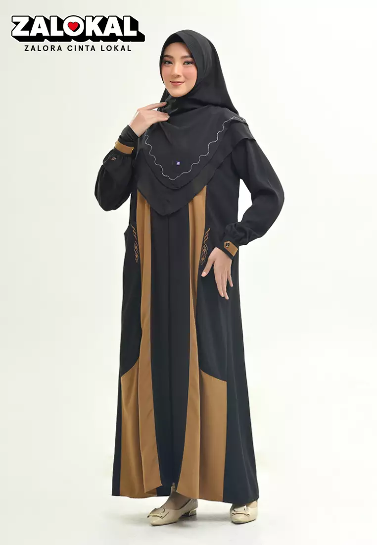Jual RABBANI Rabbani Baju Muslim Couple Gamis Fazaria Exclusive Hitam