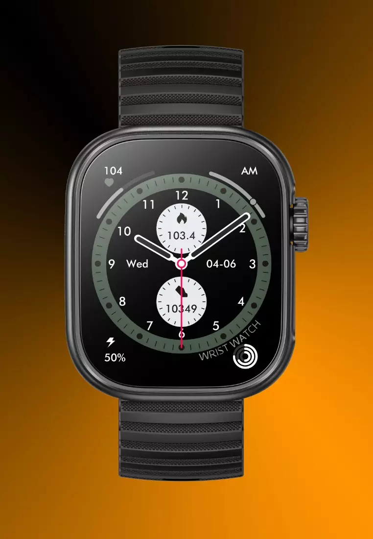 Unisex Smart Watch, Silicone Strap - Multi-functions - Bluetooth Call - Flash light IOS/Android