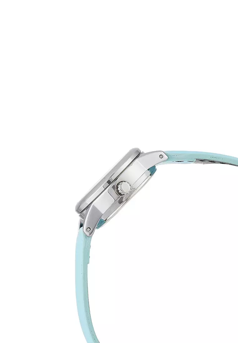 Casio Jam Tangan Wanita - Blue Silver - Leather Strap - LTP-V002L-2B3UDF