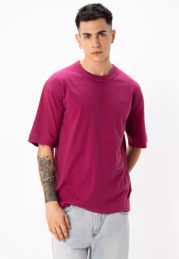 Gant Yellow Logo Regular Fit Tshirt